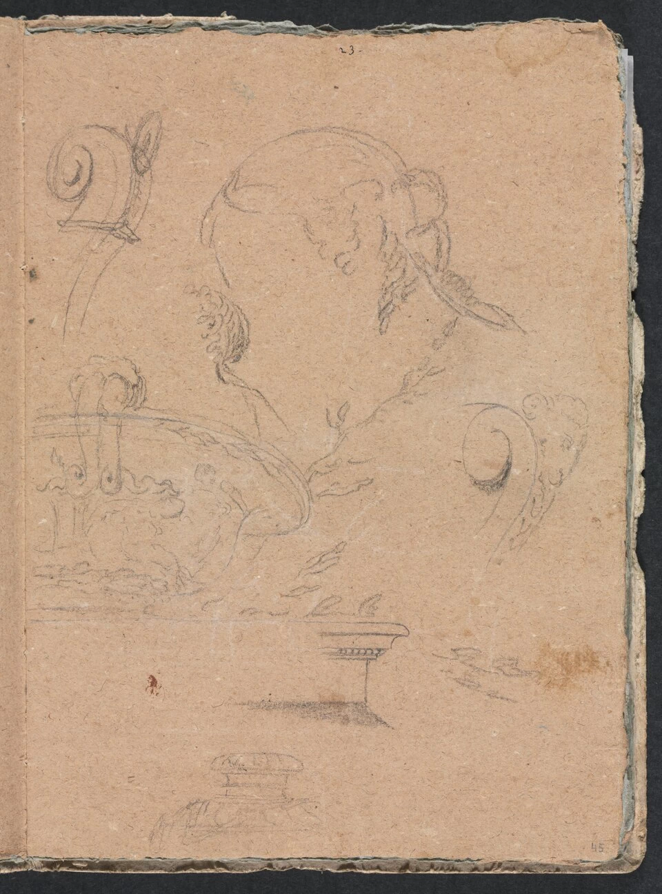 Motivi architettonici con testa femminile - Cleveland Museum of Art